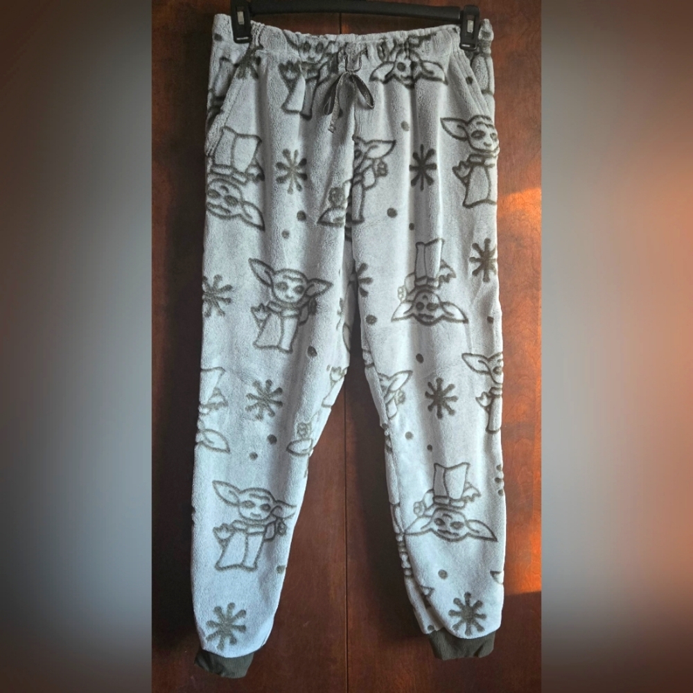 Star Wars Grogu Fleece Pajama Pants Waist=15"-17"